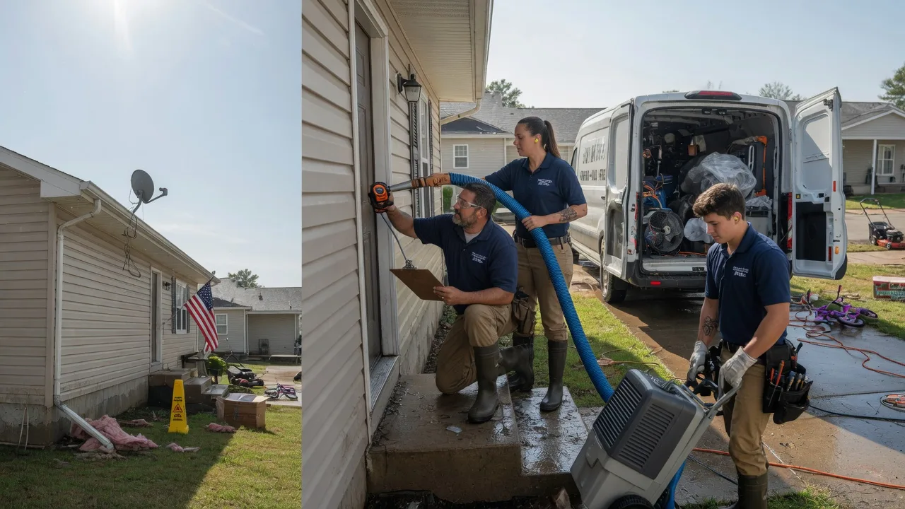 Ceiling Water Damage Restoration in Benton, KS near me
